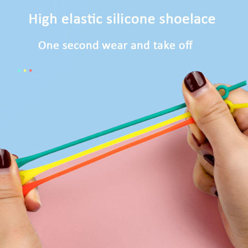 Lacets élastiques en silicone sans lacets pour adultes et enfants, caoutchouc sans lavage, taille unique, convient à la plupart des chaussures, paresseux, polyvalent, 12 pièces