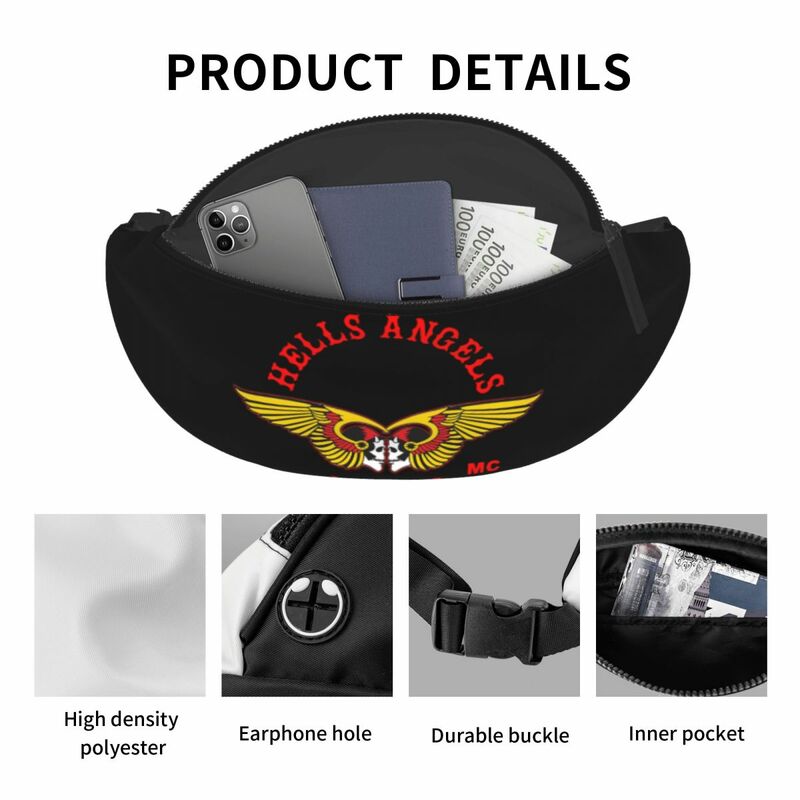 Hell Angel Belt Bag Merch Stylish For Men Women Waist Bag