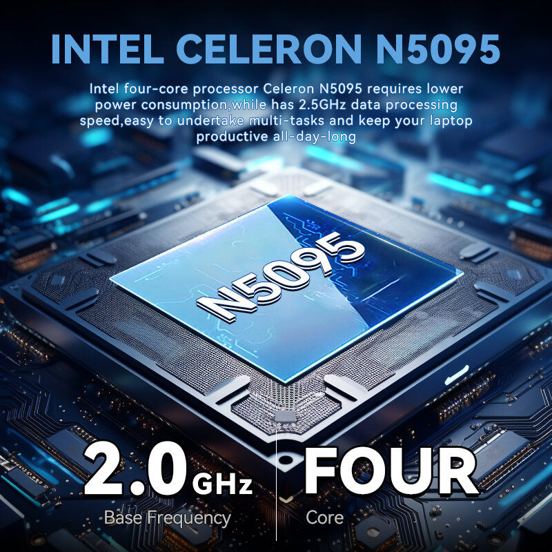 FIREBAT-Computador Portátil Notebook Intel N5095 Portátil, 14.1 Polegada, Ultra Slim, 16 GB de RAM, 1TB, Impressão Digital 1920x1080, Nova Chegada