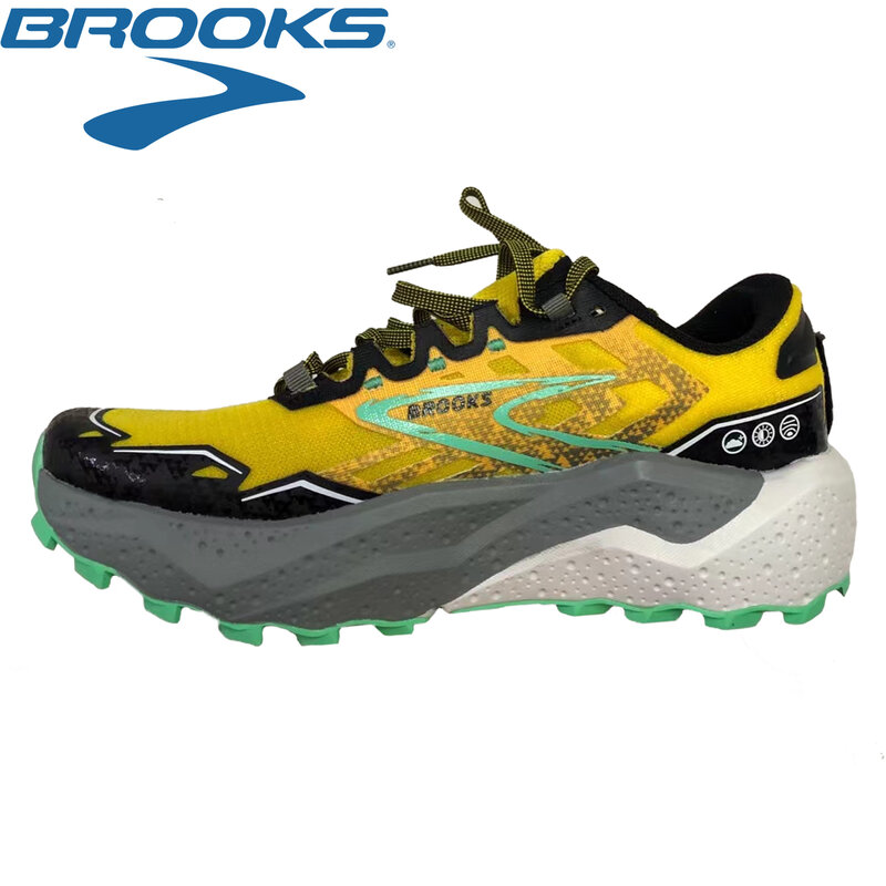 Brooks-Chaussures de course sur sentier pour hommes, baskets de marathon en plein air, respirantes, anti-baume, décontractées, tennis, Caldera 7