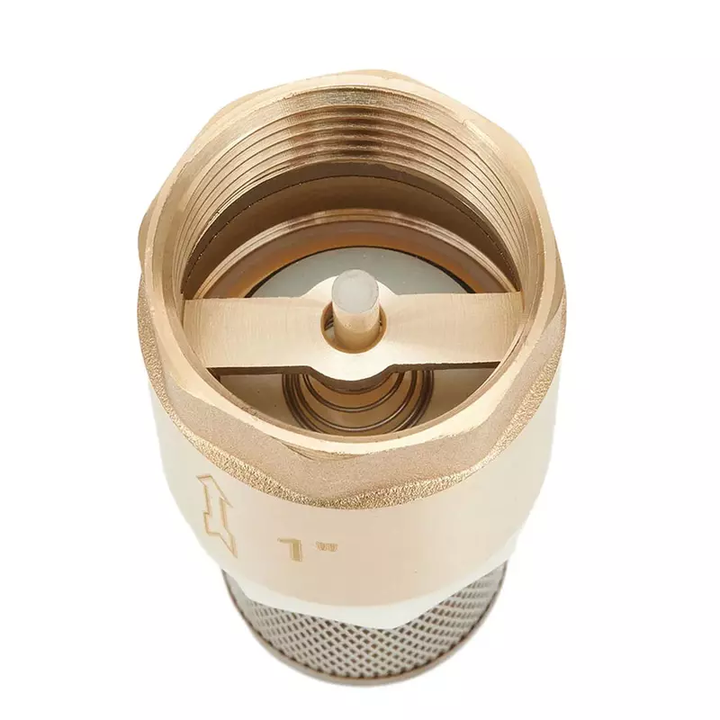 Pie de latón BSP Válvula de rosca interna DN25, cesta de succión de acero inoxidable con filtro de colador de acero para bomba de agua