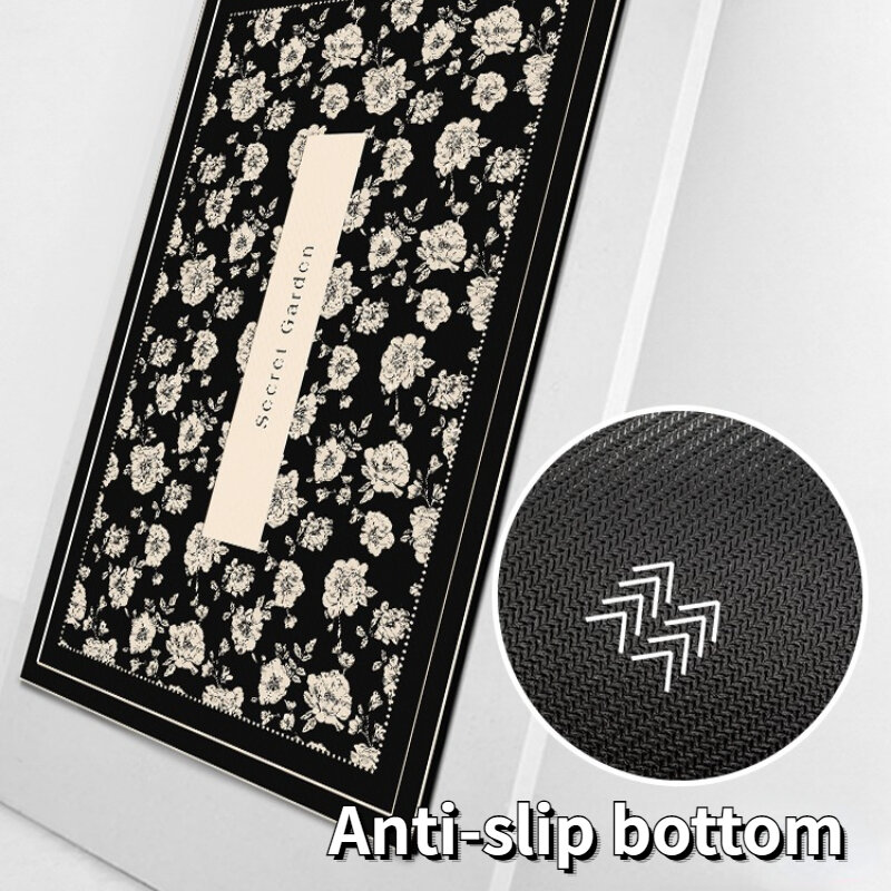 Anti-slip Kitchen Floor Mats Waterproof Oil-proof Dirty Resistant Rug Home PVC Leather Easy-care Balcony Carpet Ковер Tapis 러그