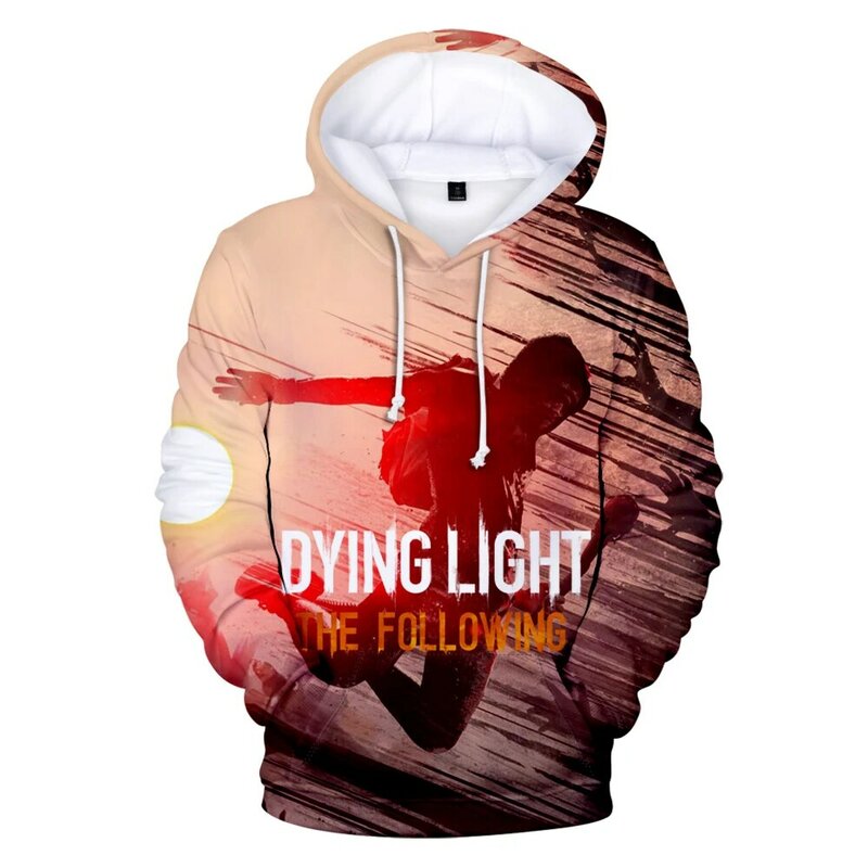 Dying Light Hoodie Wanita Pria Lengan Panjang Sweatshirt 2022 Gaya Kasual Permainan Panas Terang 2 Harajuku Streetwear 3D Pakaian