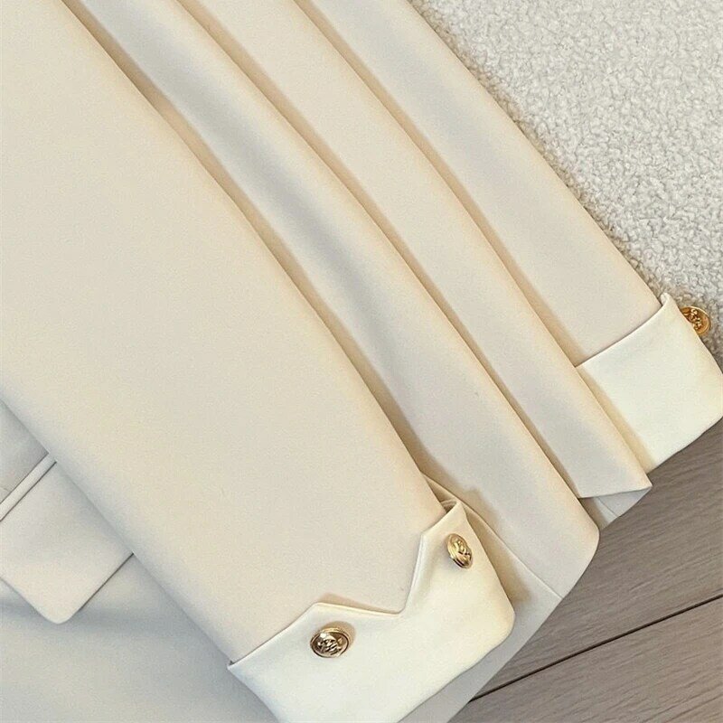 2024 Korean Women's Blazer Jackets Single Breasted Loose Abrigos Office Ladies Classic Suit Coats Spring Fall Fashion New