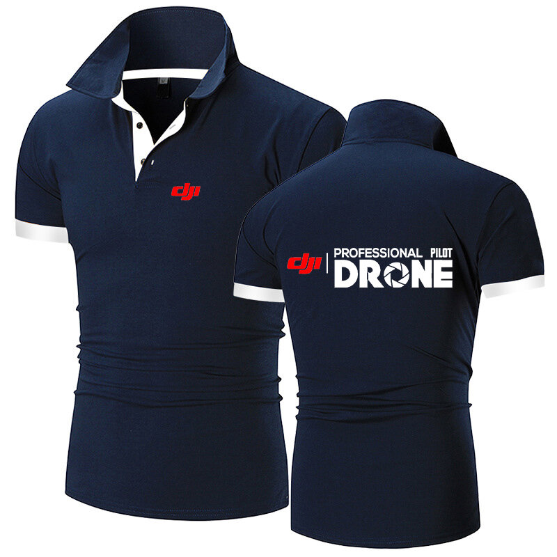 Modna nadrukowane litery koszulka Polo dla mężczyzn letnia gorąca wyprzedaż klapy koszule z krótkim rękawem luźne topy na co dzień torba na sprzęt do golfa sportowych
