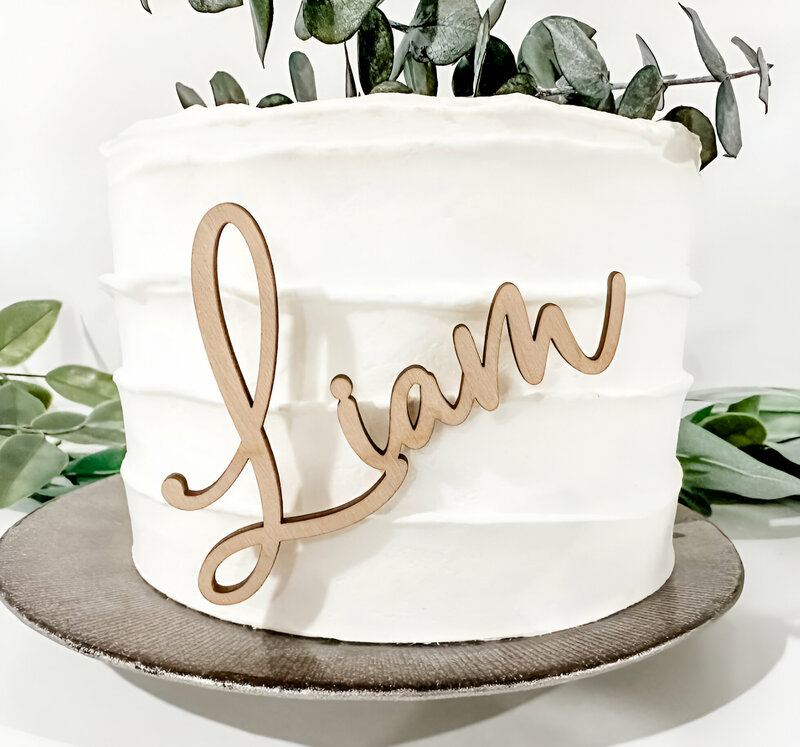 Letrero de acrílico con nombre para decoración de tartas, adorno de pastel personalizado, tarjetas de lugar de boda, adorno de pastel de cumpleaños personalizado