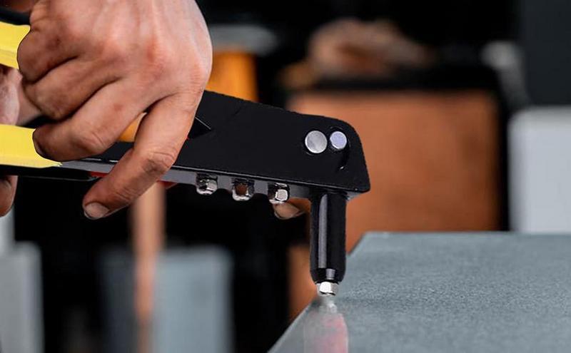 Rivettatrice a mano singola strumento per rivettatura manuale rivettatrice manuale rivettatrice manuale per impieghi gravosi per riparazione domestica in pelle di metallo