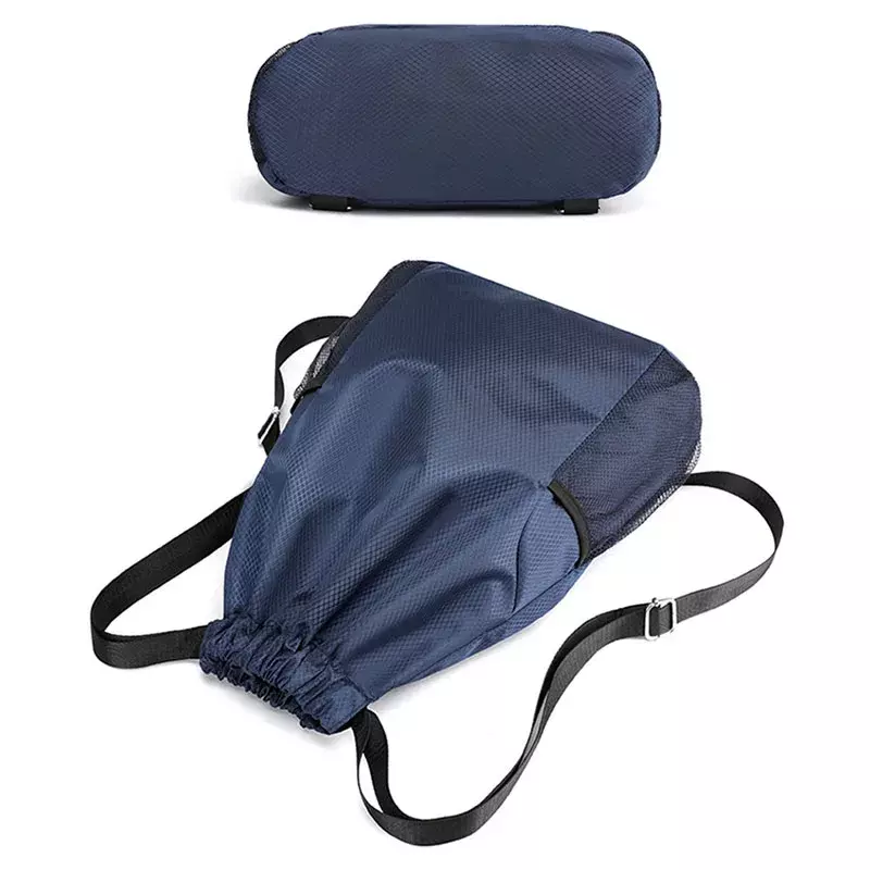 Водонепроницаемый рюкзак унисекс на шнурке для занятий спортом на открытом воздухе, вместительный легкий баскетбольный ранец из ткани Оксфорд, сумка на молнии