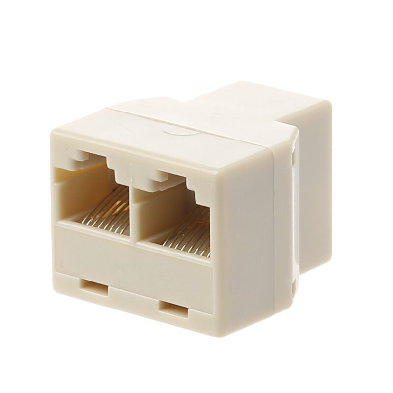 Adaptador conector divisor RJ45, Cable red Ethernet LAN 1 a 2 vías, 3 uds.