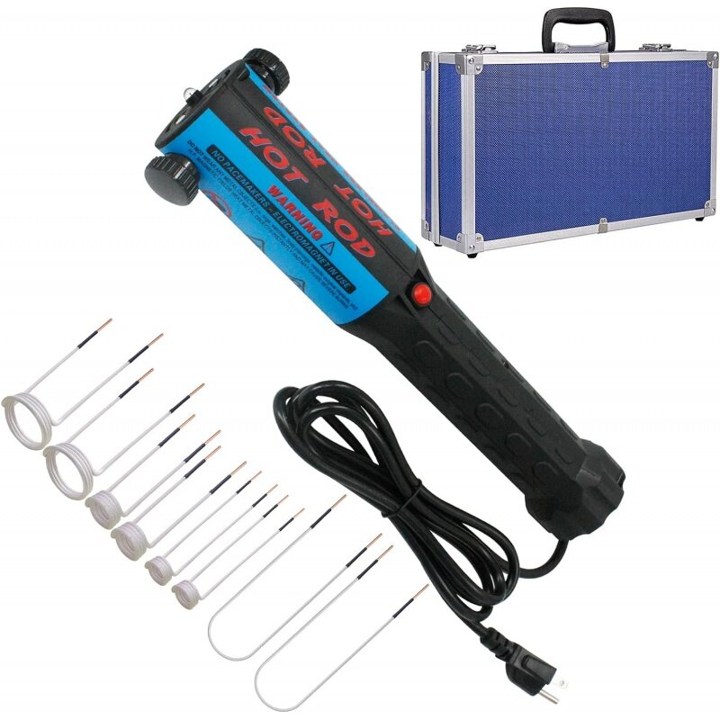 Magnetic Induction Heater Kit - 1200W 110V Hand Held Induction Bolt Removal Tool with 8 Coils and Portable Toolbox