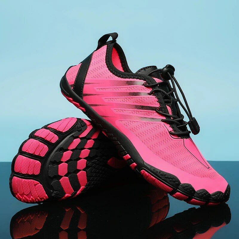 Unisex Five-Toed ที่ครอบคลุมการฝึกอบรมฟิตเนสรองเท้า Squat รองเท้าคู่ห้องพักช่วงวันหยุด Beach Upstream Quick-Drying รองเท้า