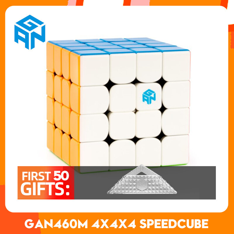 GAN 460 M 4x4 마그네틱 스피드 큐브, GAN460M 4x4 스피드 큐브, GAN460 M 전문 매직 큐브 퍼즐 장난감
