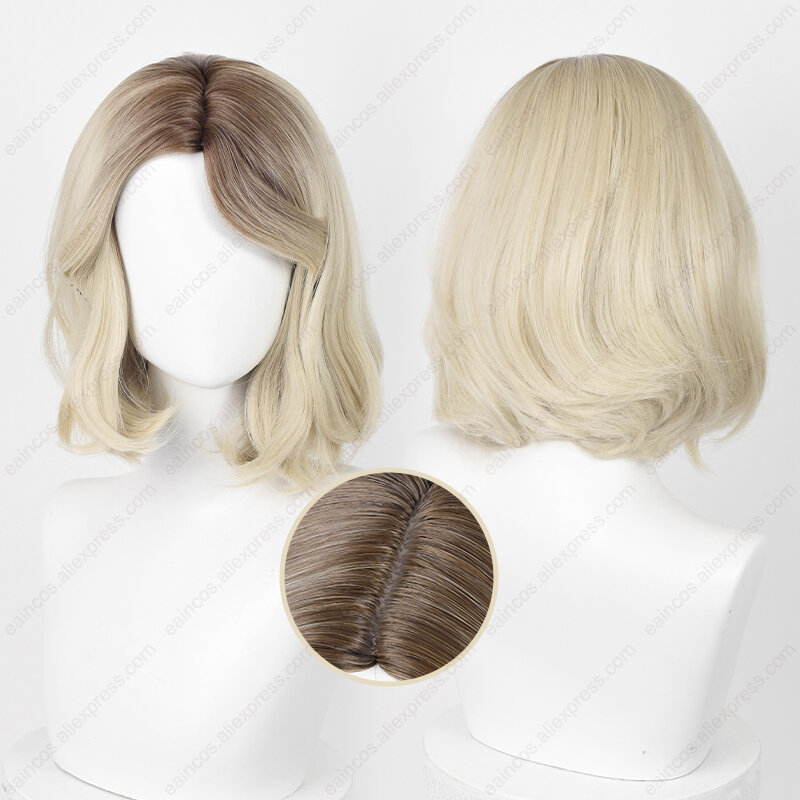 Gwen Stacy Cosplay Wig Gwen Across The Spider Verse 35cm/45cm Gradient Wigs Heat Resistant Synthetic Hair Halloween Party