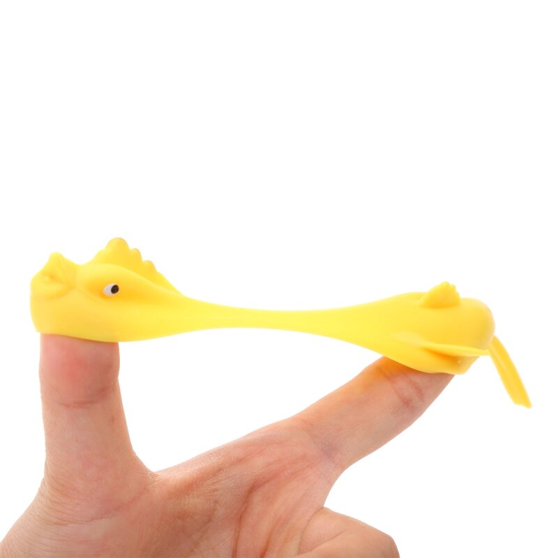Mini giocattoli pollo fionda portatili Colore brillante per tavolo da lancio in gomma per uccelli