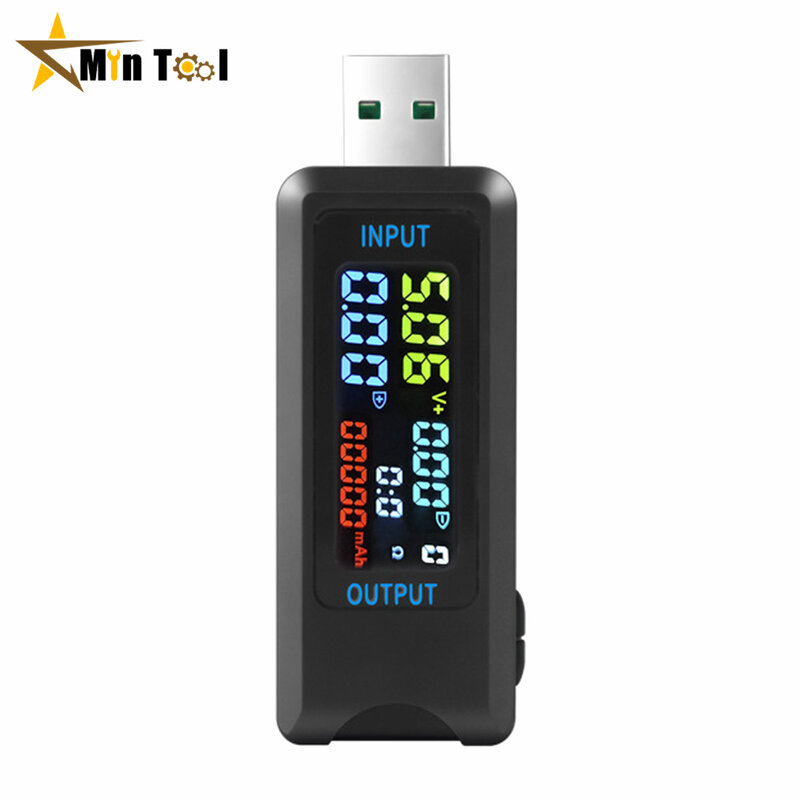 10 in 1 USB Tester DC Digital Voltmeter Amperimetro Current Voltage Meter Volt Ammeter Detector Power Bank Charger Indicator