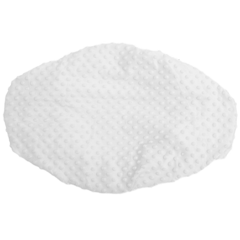 Tappetino inclinato fasciatoio fasciatoio fasciatoio pannolino Super Soft Dot peluche (bianco) elastico staccabile cotone neonato