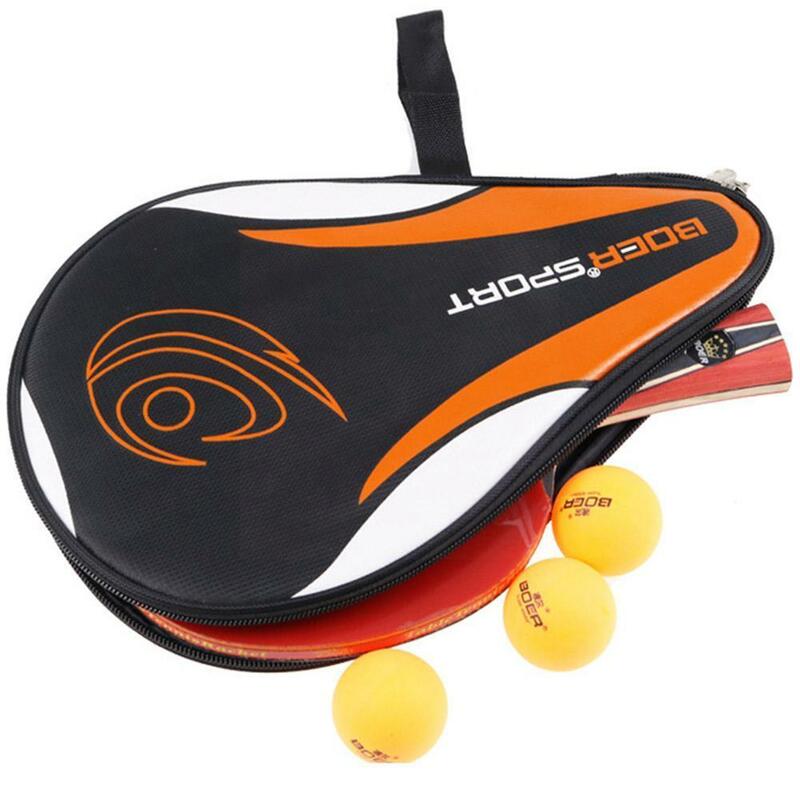 Raquette de tennis de table portable, housse de raquette de tennis de table, sac de sport, sac de balle de gourde, E3O5