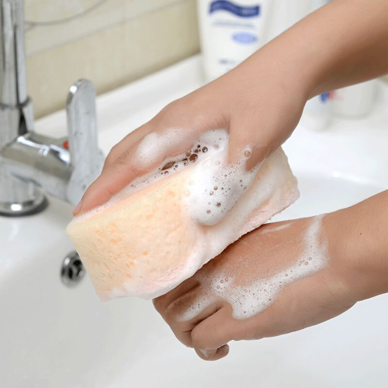 إسفنجة استحمام رغوية من اللوف ، تنظيف الجسم ، يزيل الجلد الميت ، ملحق الاستحمام