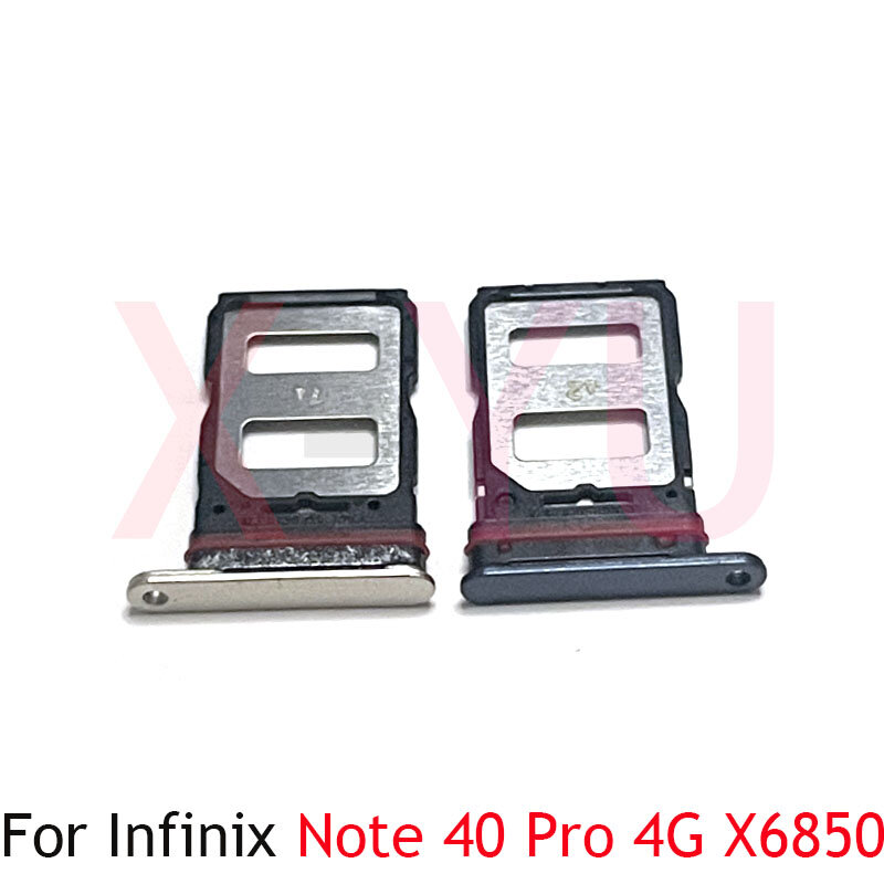 For Infinix Note 40 X6823 / 40 Pro 4G X6850 Sim Card Slot Tray Holder Sim Card Reader Socket Replacement Part