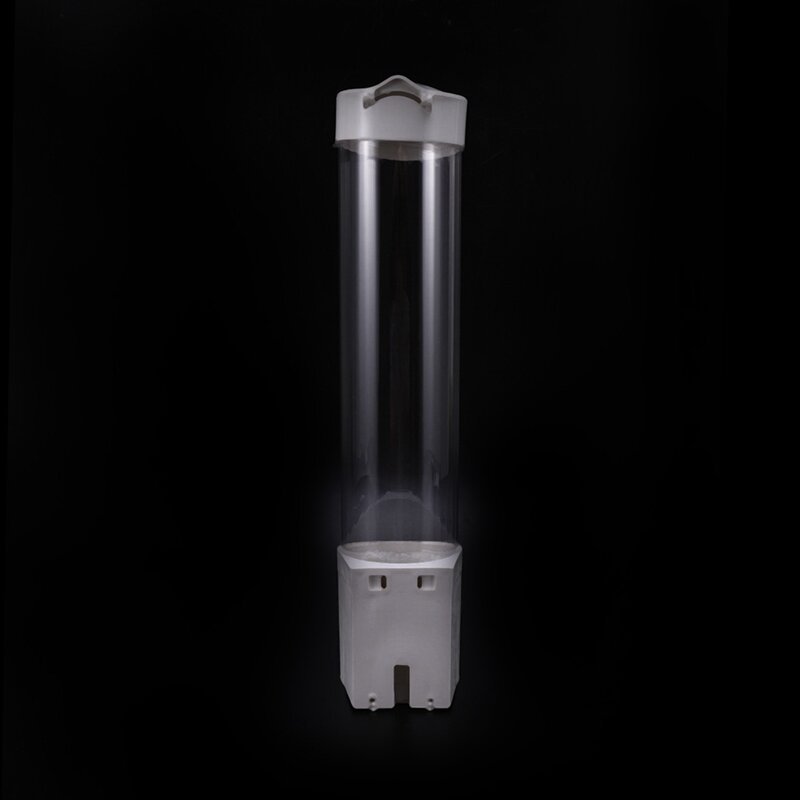 Dispensador automático de vasos de plástico desechables, estante de almacenamiento para el polvo, 2 unidades