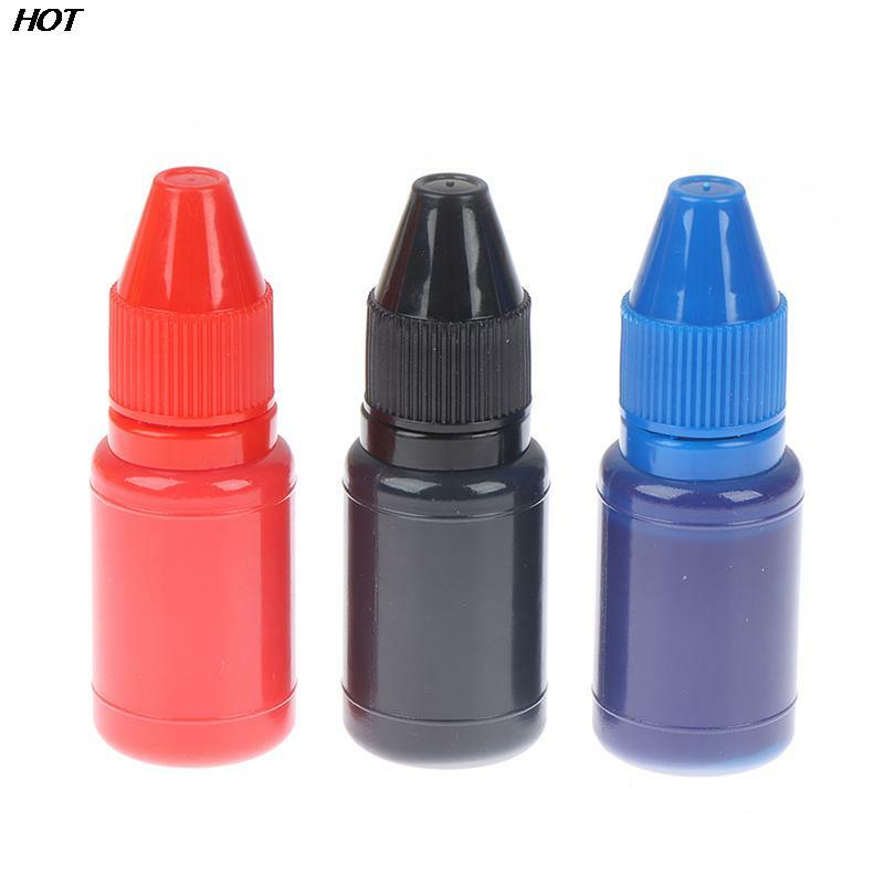 HOT! 1pc10ml Flash Refill Ink Color Inking Seal Stamp Oil For Wood Paper Wedding Scrapbooking Making Seal Office School Supplies