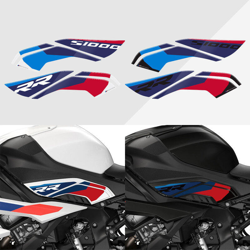 M1000rr 2024 M Motorsport Motorfiets Onderste Kniebeschermer 3d Gel Verf Bescherming Sticker Voor Bmw S1000rr 2019 2020 2021 2022 2023