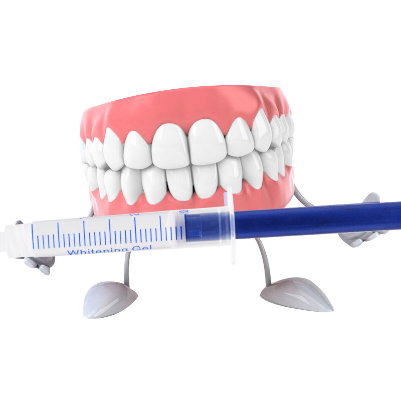 Dentes branqueamento Gel Kit, Sistema de branqueamento dental, Kit Gel Oral, branqueadoras dentárias, Ferramentas brancas, 44% de peróxido, 20 pcs por lote