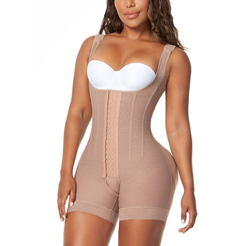 Slimming Fajas Lace Body Shaper Extra Body Control/Molding - Bootylifting Shapewear Open Breasted Button Up Shapewear