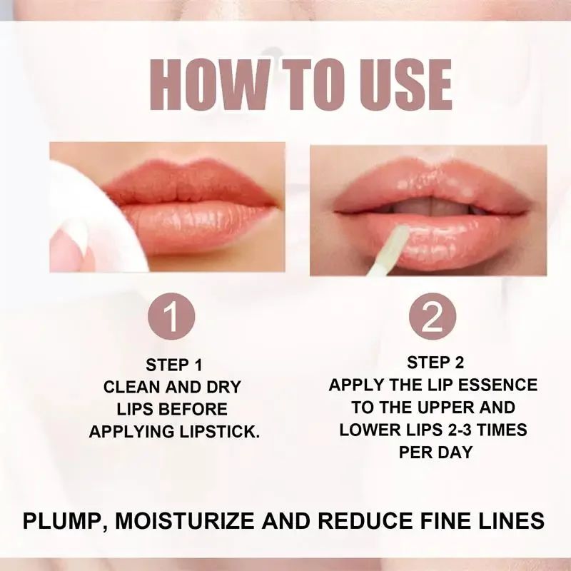 Instant Lip Volumising Óleos, Plumper Soro, Aumentar a Elasticidade dos Lábios, Reduzir Linhas Finas, Hidratante Nutriir, Sexy Lip Care