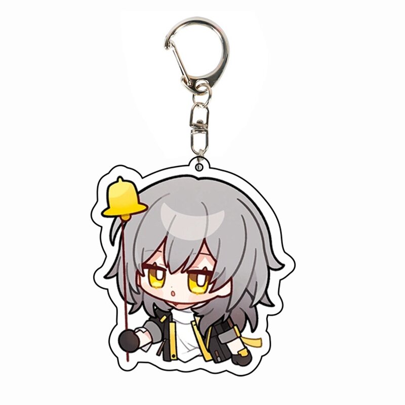 Game Honkai Star Rail Character Series Acrylic Double Sided Keychain Fashion Anime Theme Pendant Cosplay Peripheral Accessories