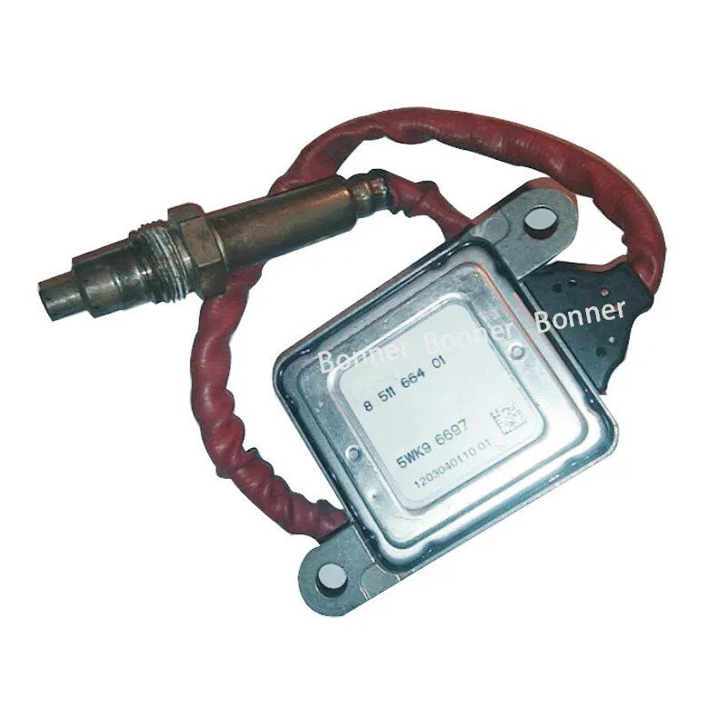 Sensor NOx 5WK9 6697 851166401 Sensor oksigen oksida Nitrogen untuk sistem emisi SCR mesin Diesel