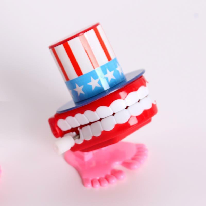 Divertente cartone animato denti protesi piede orologio giocattoli educativi per lo sviluppo regalo nuovi giocattoli classici finiscono giocattoli per il regalo dei bambini