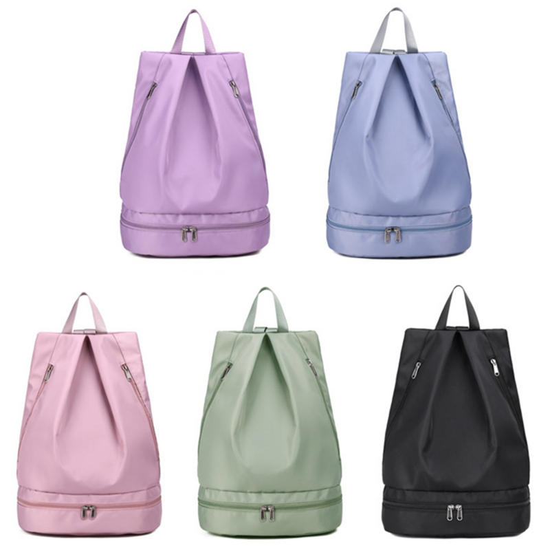 Вместительный рюкзак для фитнеса для женщин, Спортивная повседневная сумка с разделением для влажного и сухого наполнения, школьный ранец для путешествий, кемпинга