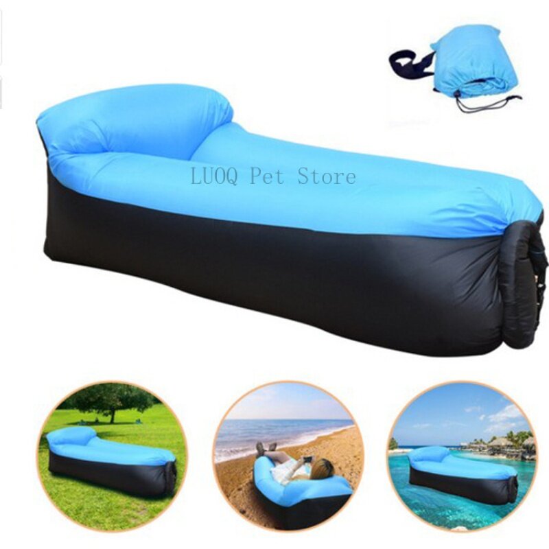 Music Festival sofa outdoor pillow inflatable sofa air mattress single reclining chair lazy Portable Camping lunch break
