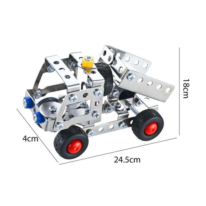 Modelo de metal com roda móvel Mini caminhão de construção Brinquedos para educação infantil Festa pré-escolar Coordenação de favores Presente de aniversário