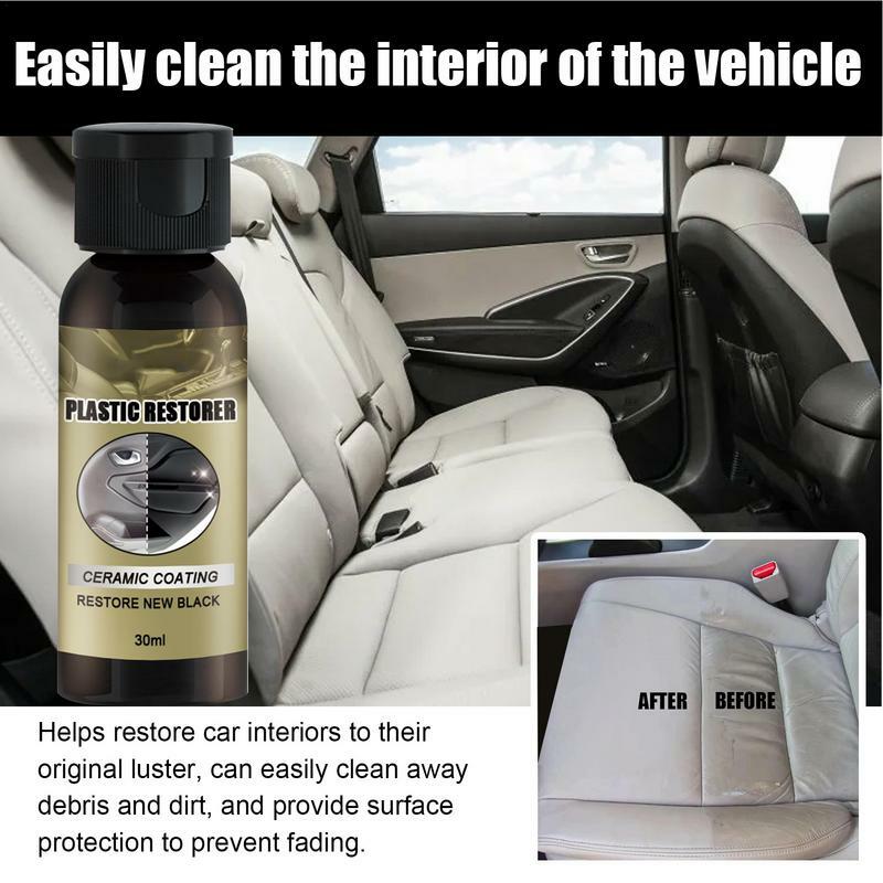 Auto Leder reiniger 30ml Außen pflege produkte Auto Sanierung Reinigungs mittel mit Schwamm Außen pflege produkte Auto Reinigung