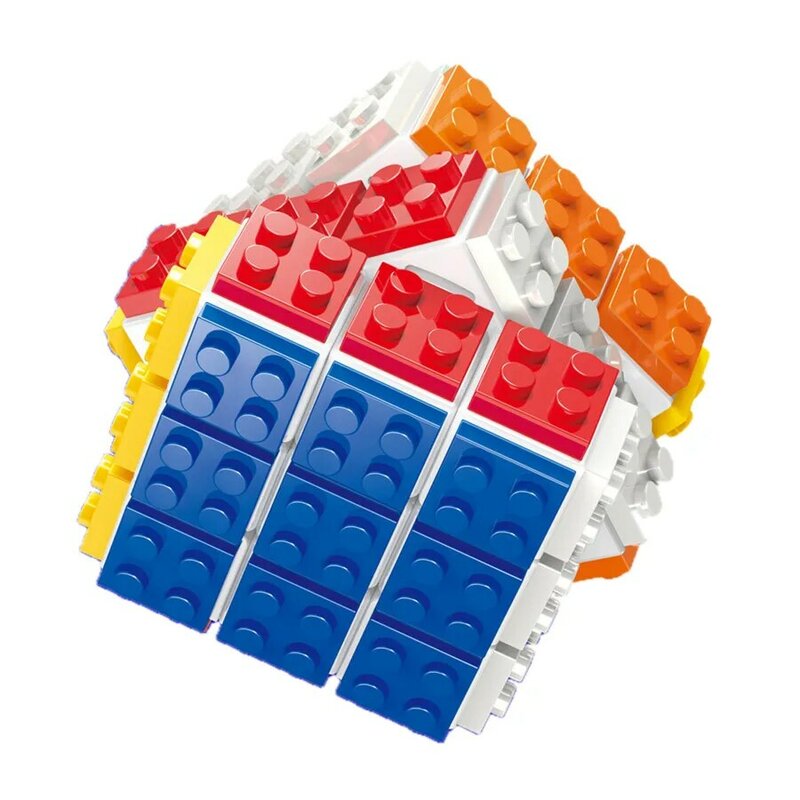 Cubo de bloques de construcción rompecabezas desmontable, Cubo mágico profesional, juguetes educativos, regalos Diy, 3x3x3