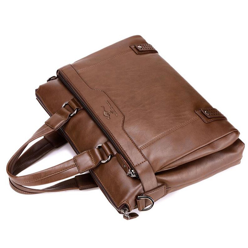 Деловая деловая мужская сумка, из искусственной кожи, мужской портфель, большая вместительность, сумка-мессенджер, новый дизайн, Сумка с кошельком