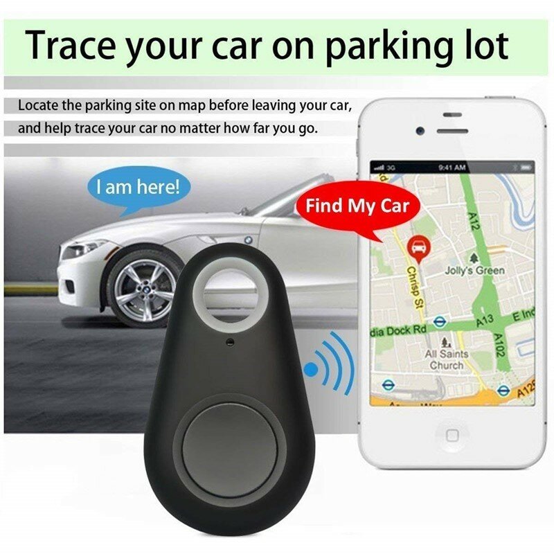 Hewan Peliharaan Pelacak GPS Pintar Antihilang Tag Alarm Pelacak Bluetooth Nirkabel Dompet Anak Tas Pencari Kunci Pencari Lokasi Alarm Antihilang