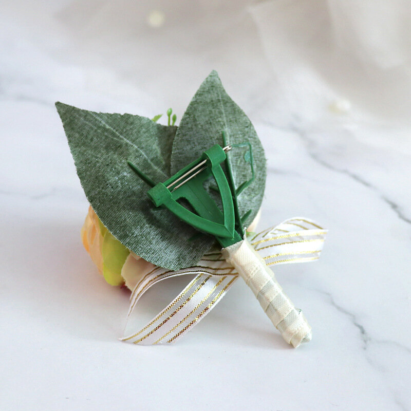 Wedding corsage, groom and bride lapel, Korean style forest style wedding decoration, business conference lapel,simulated flower