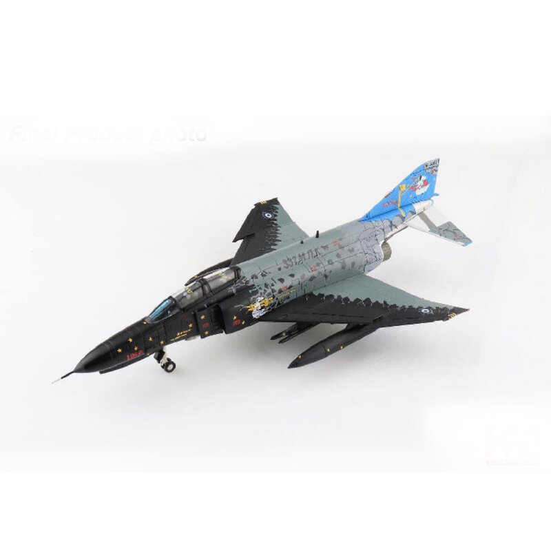Caza fantasma de F-4E fundido a presión, combate militar 1:72, aleación proporcional y plástico simulado, regalo para hombres