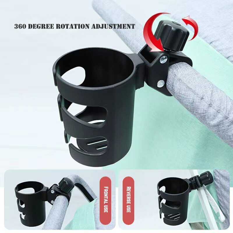 New Baby Stroller Cup Baby Stroller Cup Holder Universal 360 Rotatable Drink Bottl
