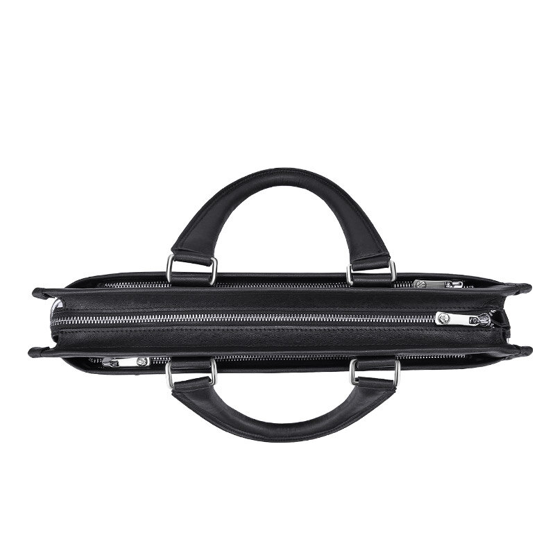 Luxury Genuine Leather Briefcase for Man Cowhide Vintage Tote Executive Handbag Messenger Laptop Shoulder Business Side Bag