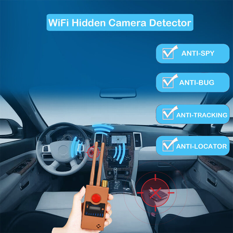 スパイ防止Bluetoothヘッドセット,GPSトラッカー,カメラ検出器,g529,328