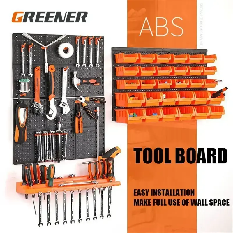 Wall-Mounted Hanging Box Hook Tool Board Garage Practical Professional Workshop Rack Parts Storage Dedicated Hardware 2024 New