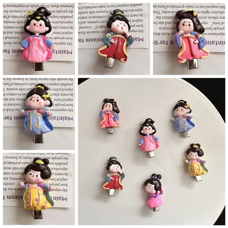 Cute Cartoon Ancient Style Tang Dynasty Imperial Concubine Hair Clip Chinese Style Hairpin Headwear Hair Accessories
