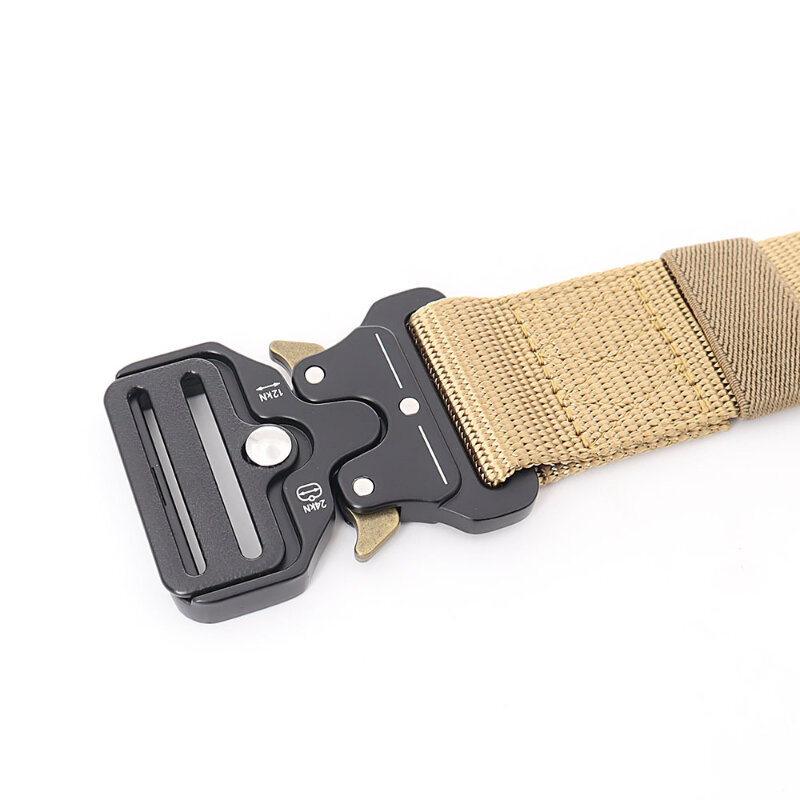 3.8X125cm Tactical Belt Quick Release Outdoor Military Metal Belt Soft Real Nylon Sports Accessories Men And Women Black Belt