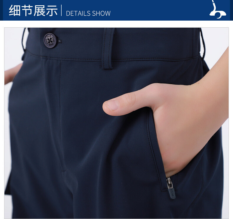 PGM-ropa de Golf para niños, pantalones cortos transpirables de secado rápido con cinturón elástico de pantalones juveniles de verano