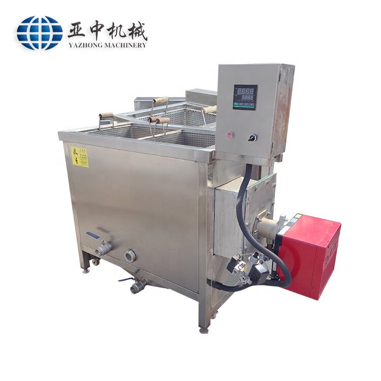 Commercial Electric Fryer Stainless Steel potato chips making machine 2 tank 2 basket Electric Deep Fryer