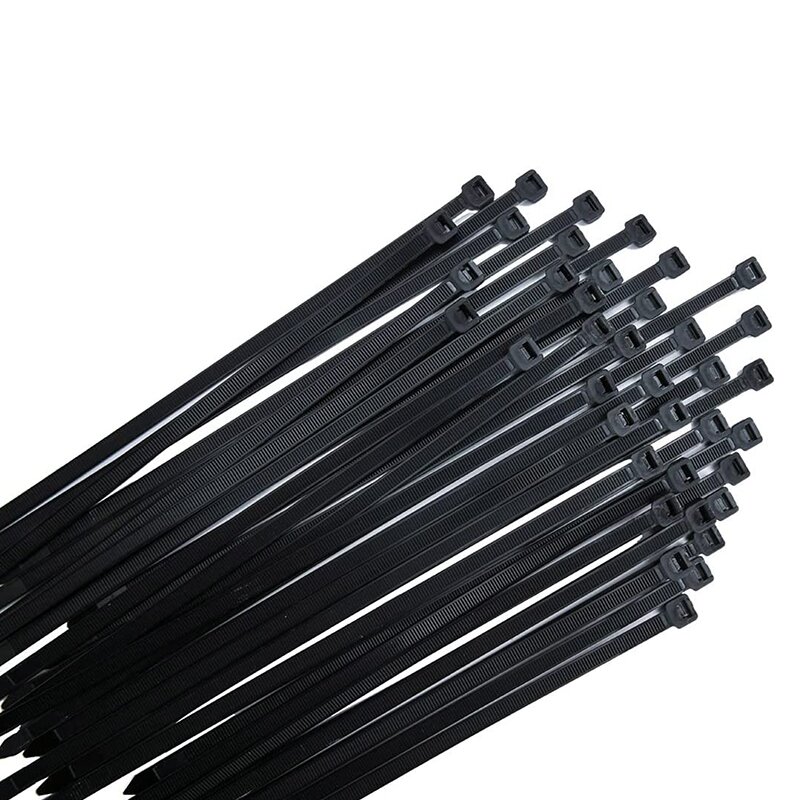 Attache-câble noir, paquet de 300 Mm X 7.6 Mm, résistant aux UV, Ultra avec 75 Kg de résistance à la traction, résistant à la chaleur, Durable